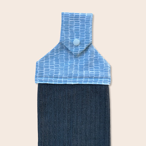 Blue Dash Hanging Towel