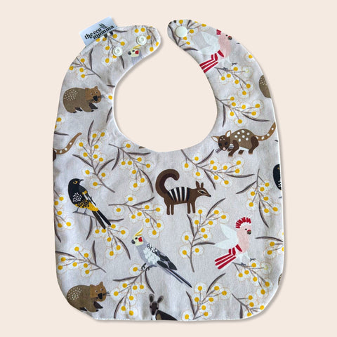 Wattle Animals Feeding Bib