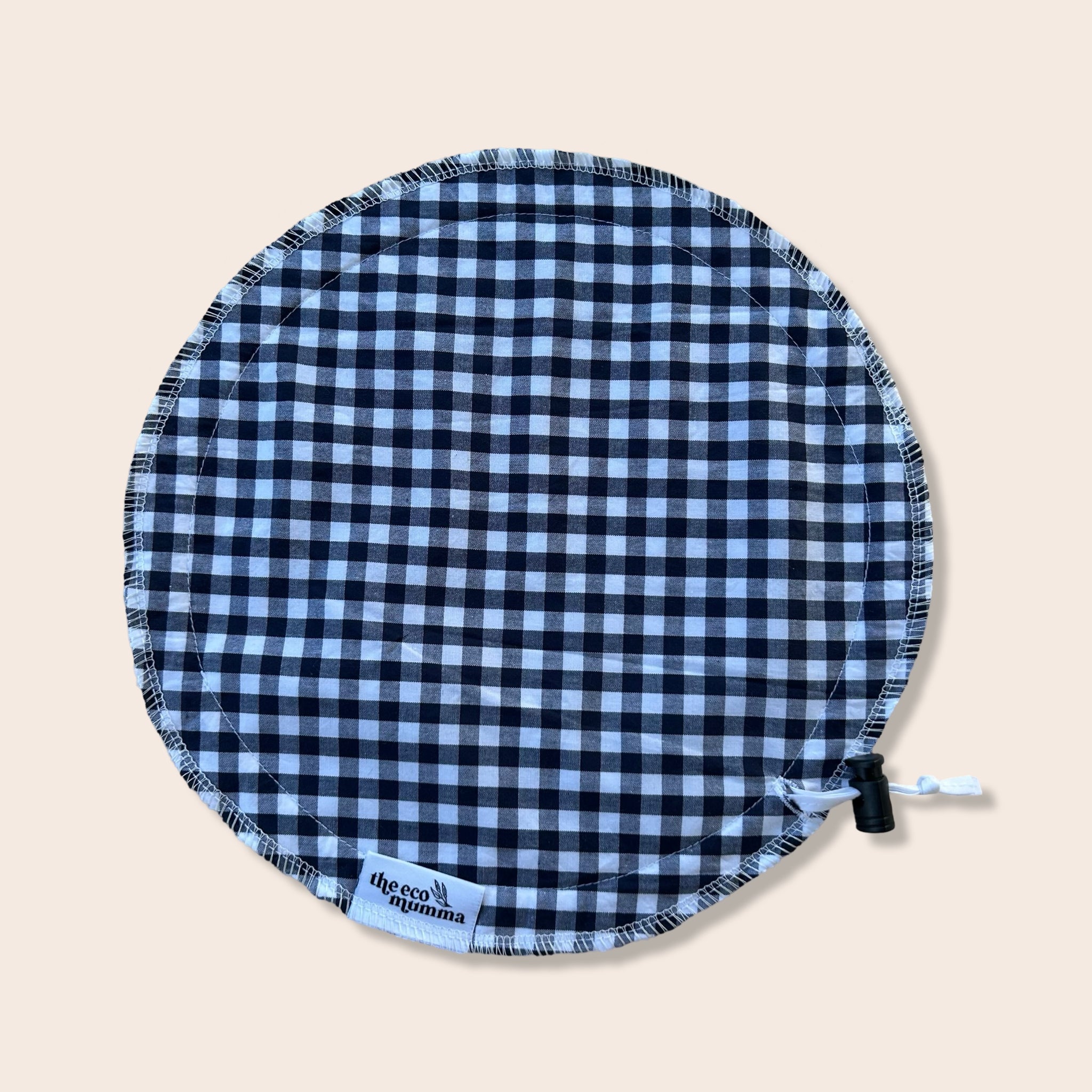 Navy Gingham Cheese Cover