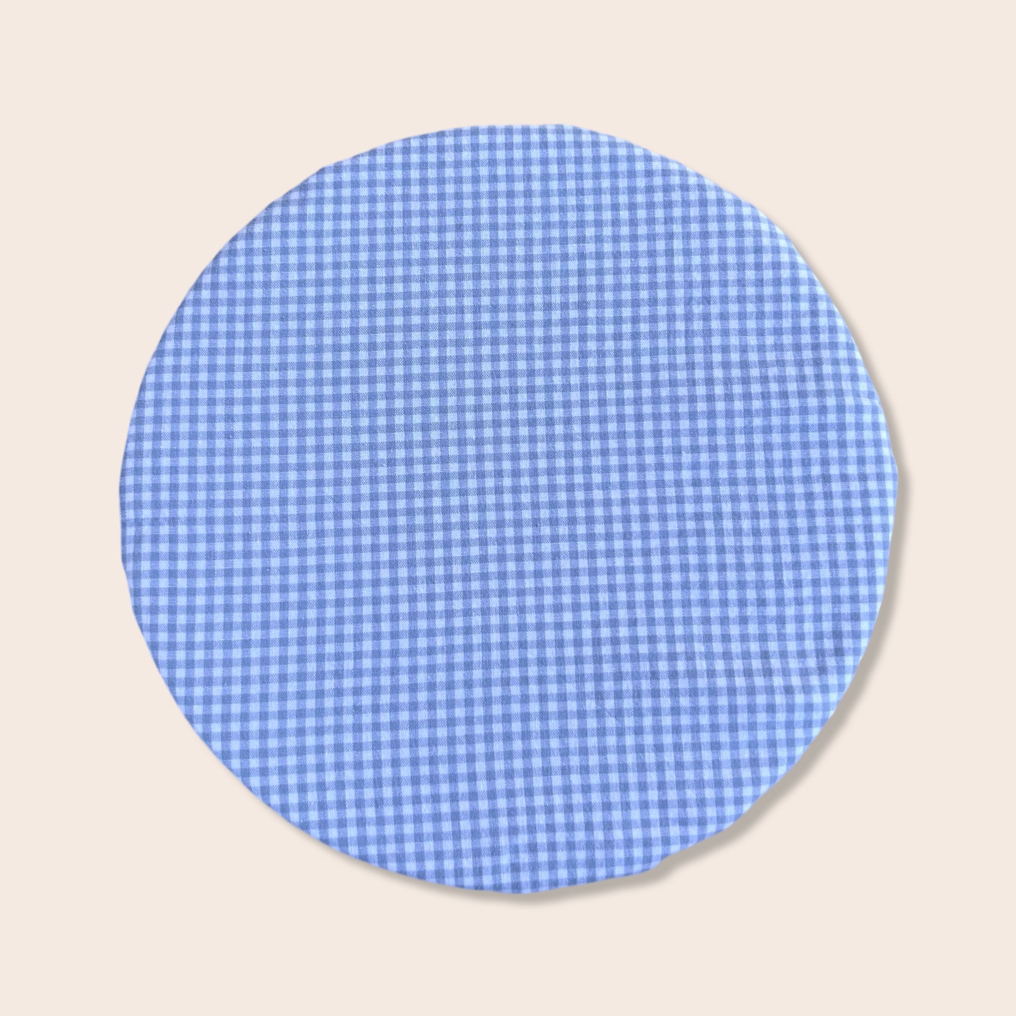 Blue Gingham Salad Bowl Cover