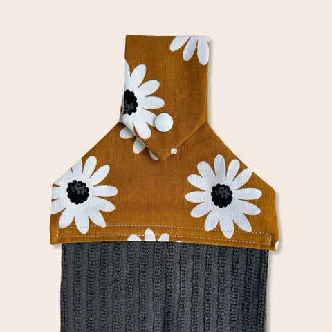 Mustard Daisy Hanging Towel