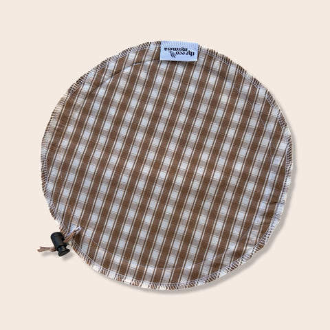 Toffee Gingham Cheese Cover