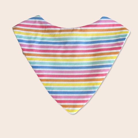 Rainbow Stripe Dribble Bib